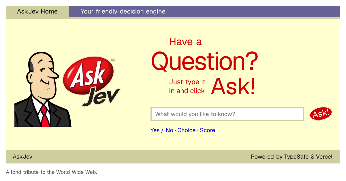 Have a Question? Ask Jev